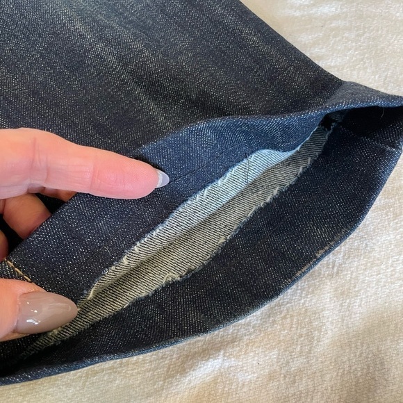 Rerock for Express size 4 stretchy short dark wash boot flare - Picture 11 of 12